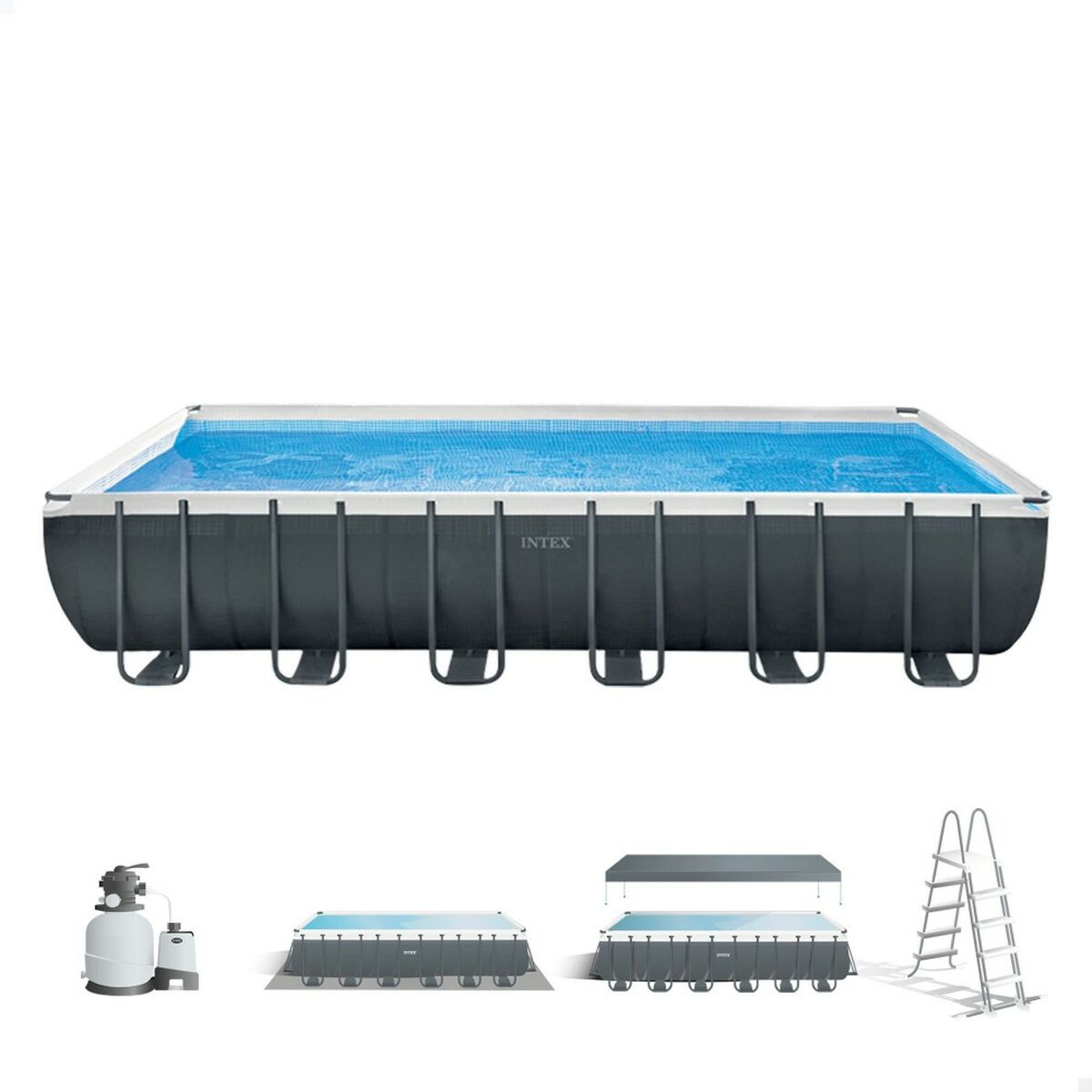 flyttbar pool Intex 732 x 132 x 366 cm