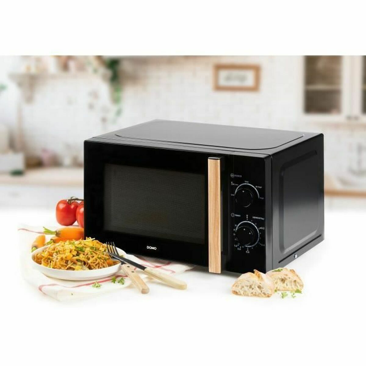Mikrovågsugnen DOMO Svart 700 W 20 L - 2