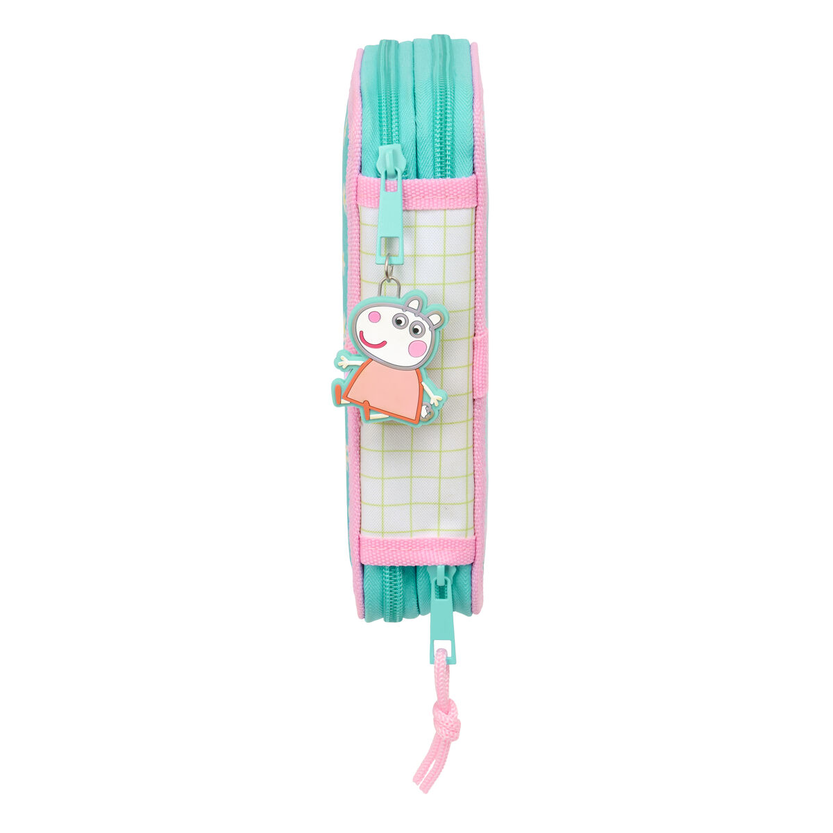 Pennfodral med tillbehör Peppa Pig Pretty flowers Gul Mint 12.5 x 19.5 x 4 cm 29 Delar - 3