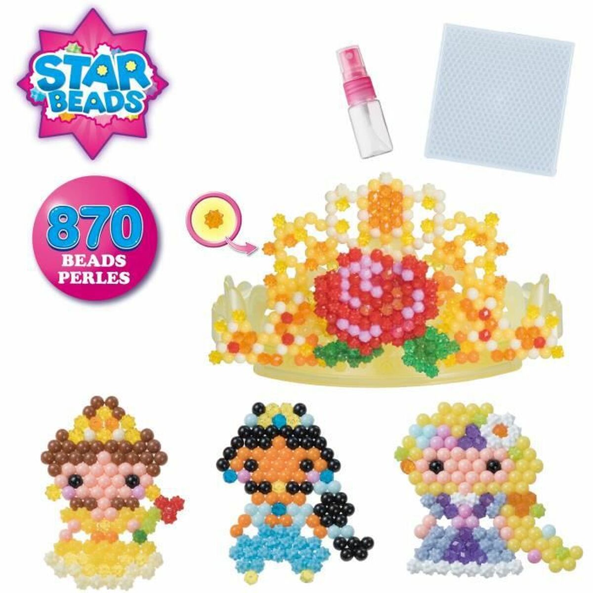 Pärlor Aquabeads The Disney Princess Tiara 870 Delar - 3