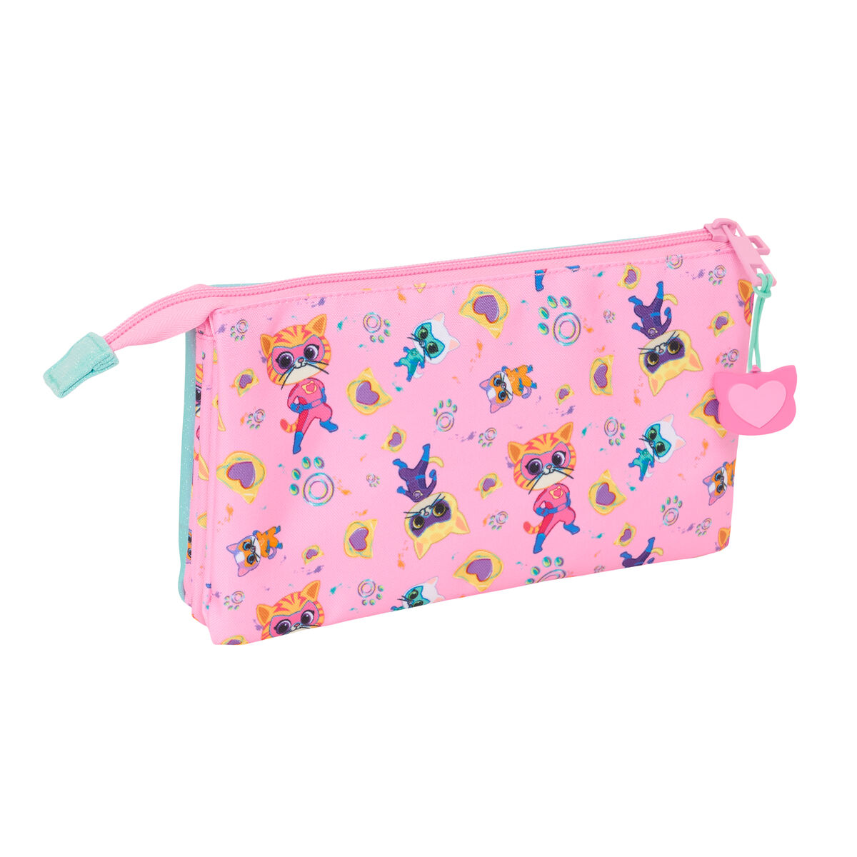 Bag SuperKitties Rosa Turkos 22 x 12 x 3 cm - 2