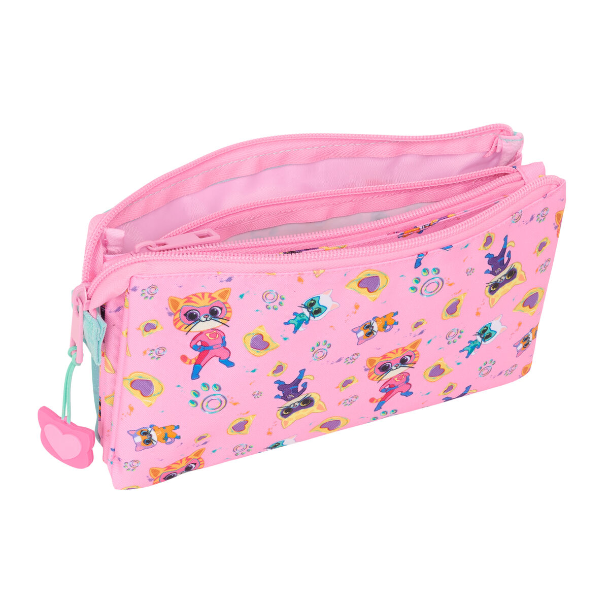 Bag SuperKitties Rosa Turkos 22 x 12 x 3 cm - 3