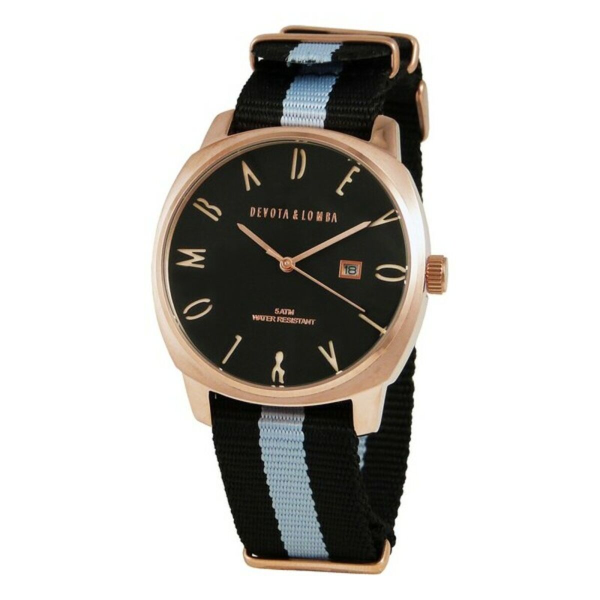 Herrklocka Devota & Lomba DL008MSPBK-GR Rosa (Ø 42 mm)