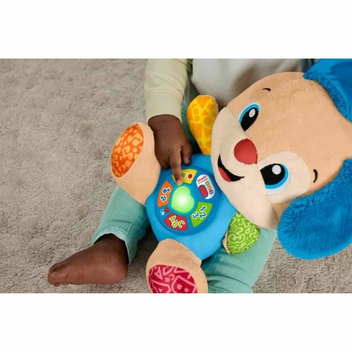 Mjukisleksak Fisher-Price Laugh and Learn Puppy Progressive Awakening Musical Plush JFD20 Brun Plysch Musik Hund - 2