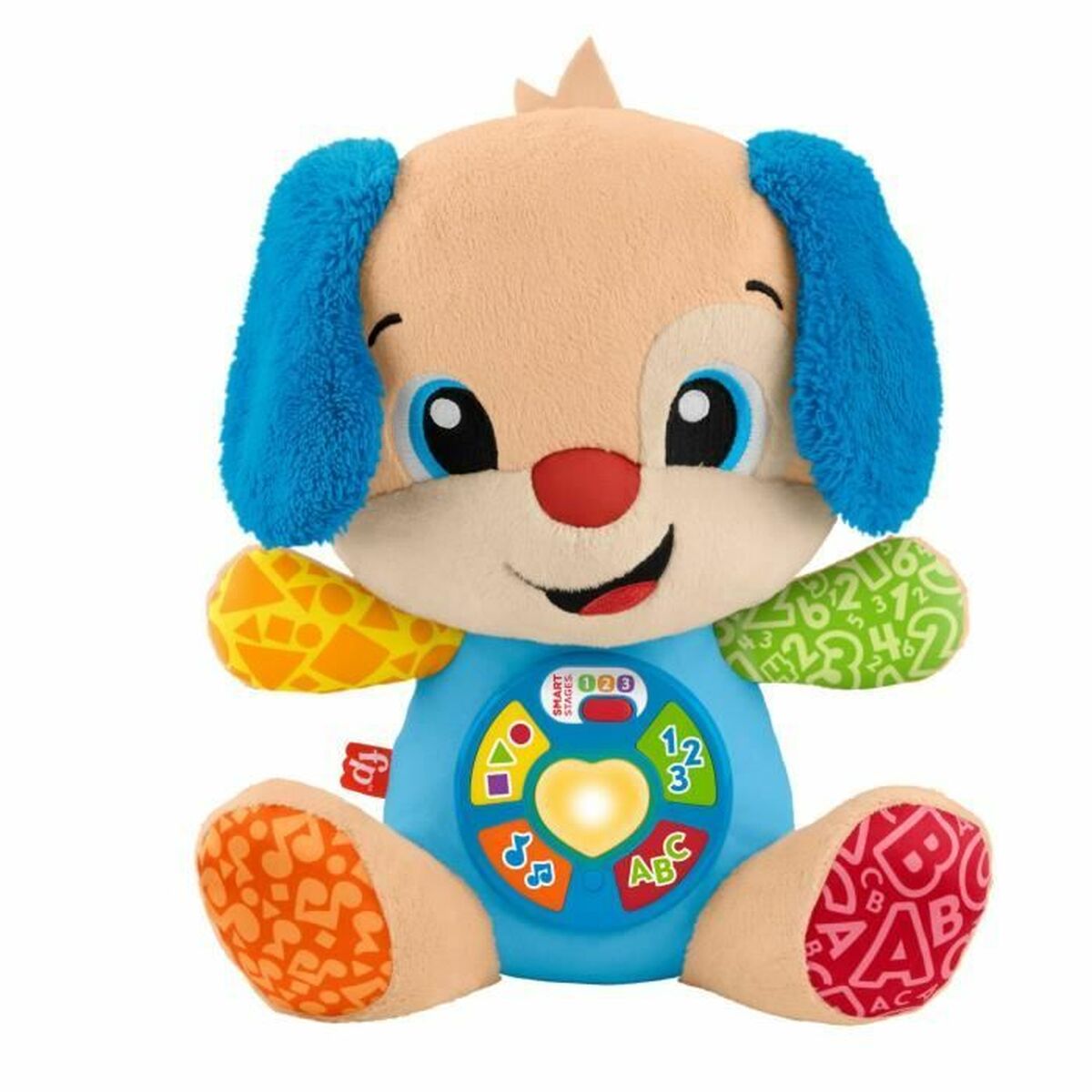 Mjukisleksak Fisher-Price Laugh and Learn Puppy Progressive Awakening Musical Plush JFD20 Brun Plysch Musik Hund