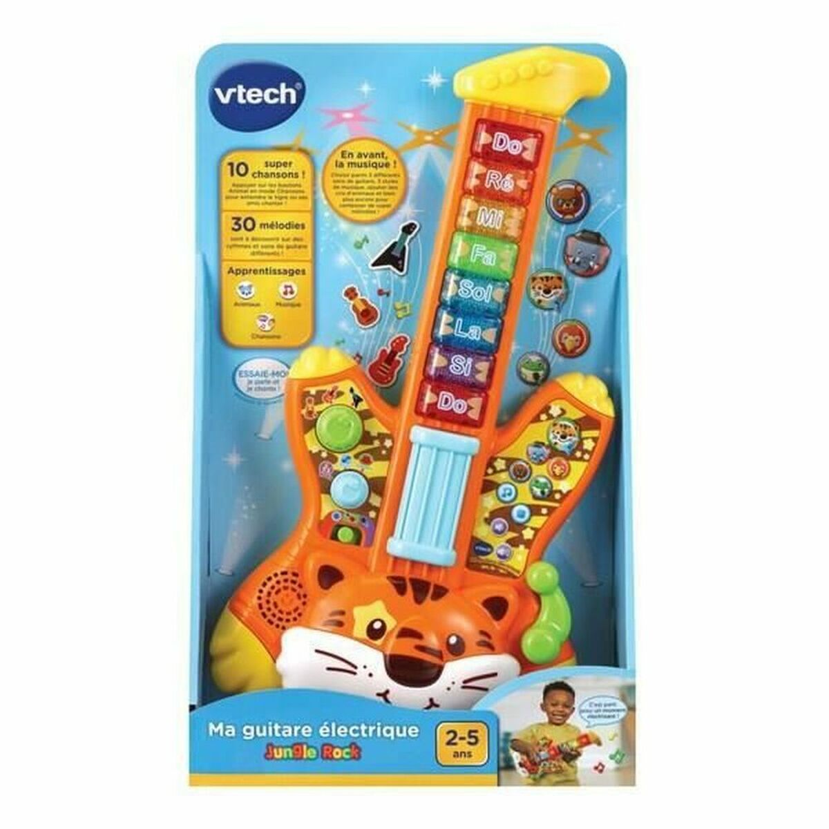 Gitarr för barn Vtech Baby Jungle Rock- Guitare Électrique Tigre 1 Delar - 3