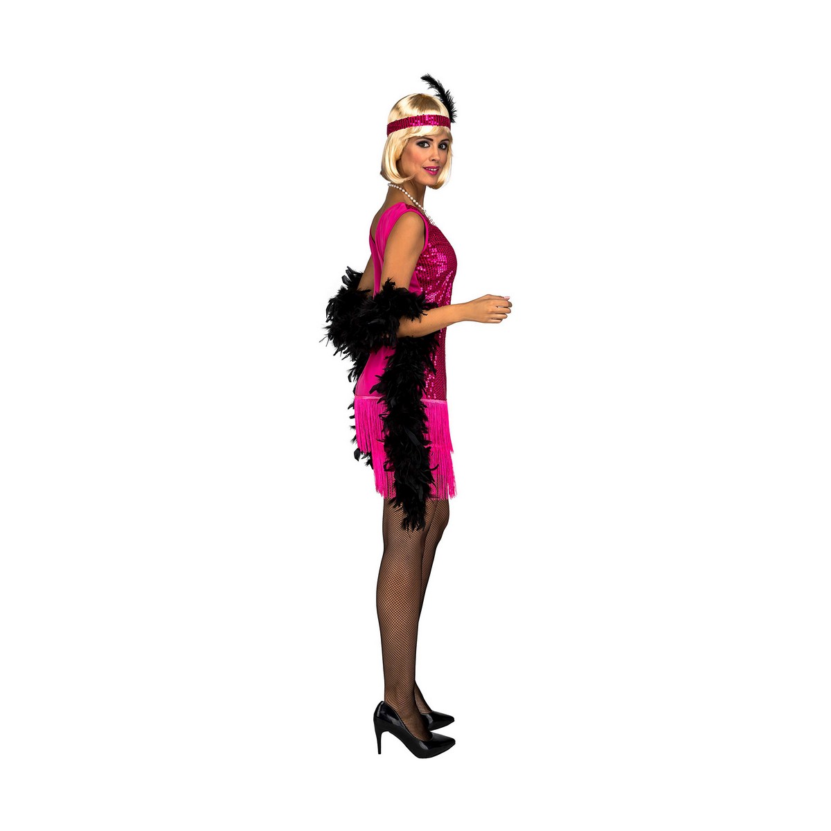 Maskeraddräkt vuxna My Other Me Fuchsia Charleston M/L - 2