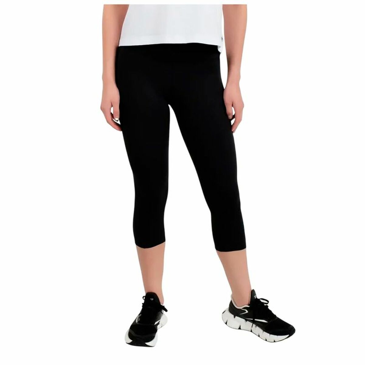 Sport-leggings, Dam Reebok Id Train Capri Svart