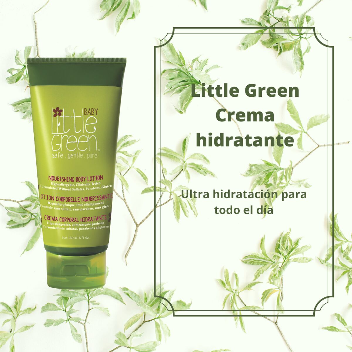 Kroppskräm Little Green Minu 180 ml - 2