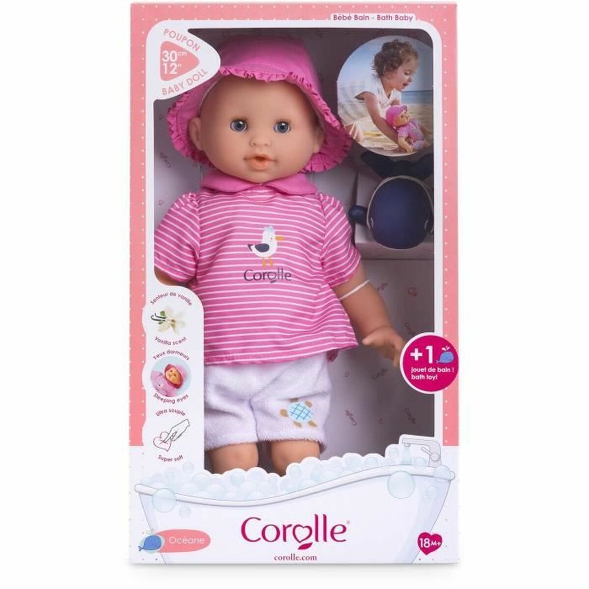 Bebisdocka Corolle Baby Bath Ocean 30 cm - 2