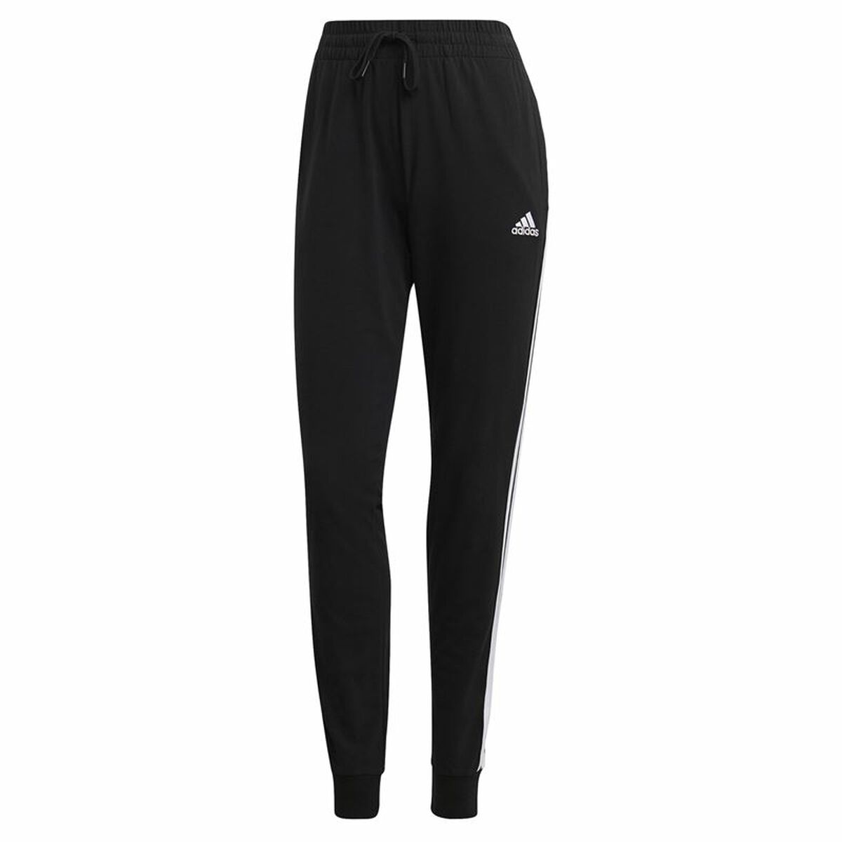Långa träningsbyxor Adidas 	3S Sj C Pt Svart Kvinna