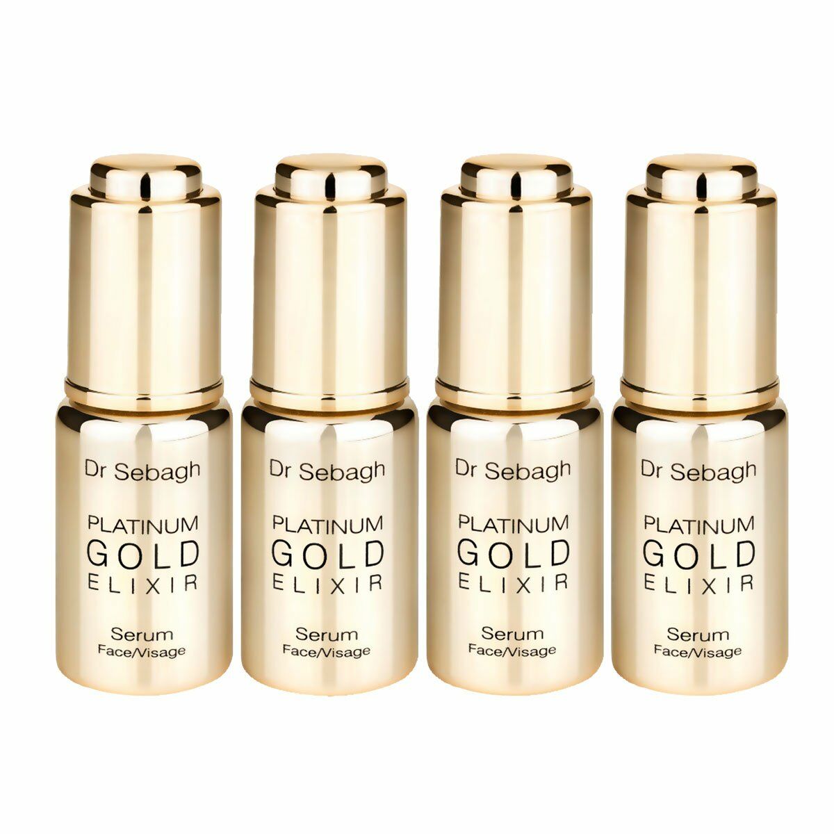 Ansiktsserum Dr. Sebagh Platinium Gold Elixir 4 x 10 ml - 2