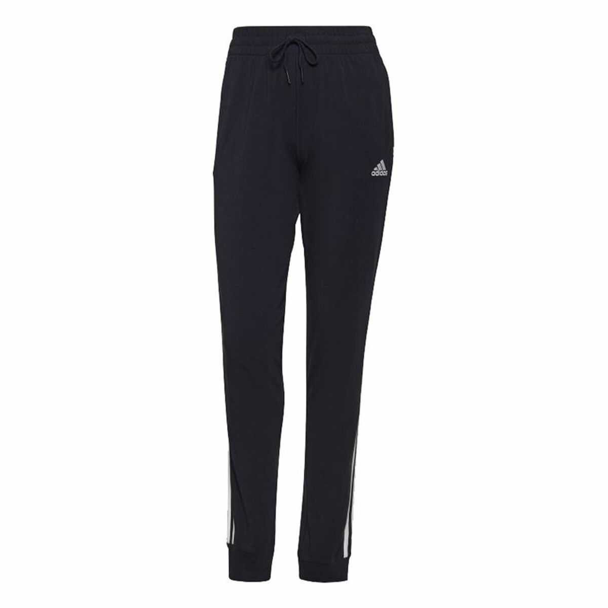 Långa träningsbyxor Adidas Essentials 3 Bandas W Marinblå Kvinna