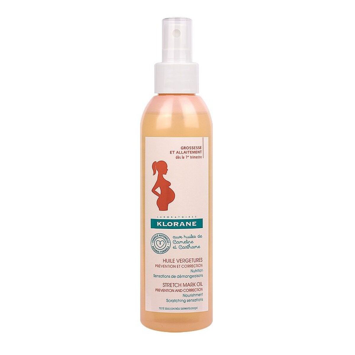 Olja mot bristningar Klorane 200 ml