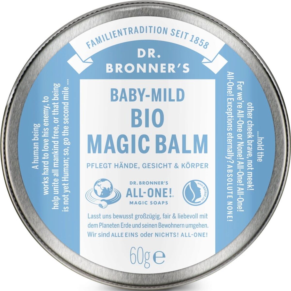 Fuktande kroppsbalsam Dr Bronner's Baby Mild Bio Magic 60 g