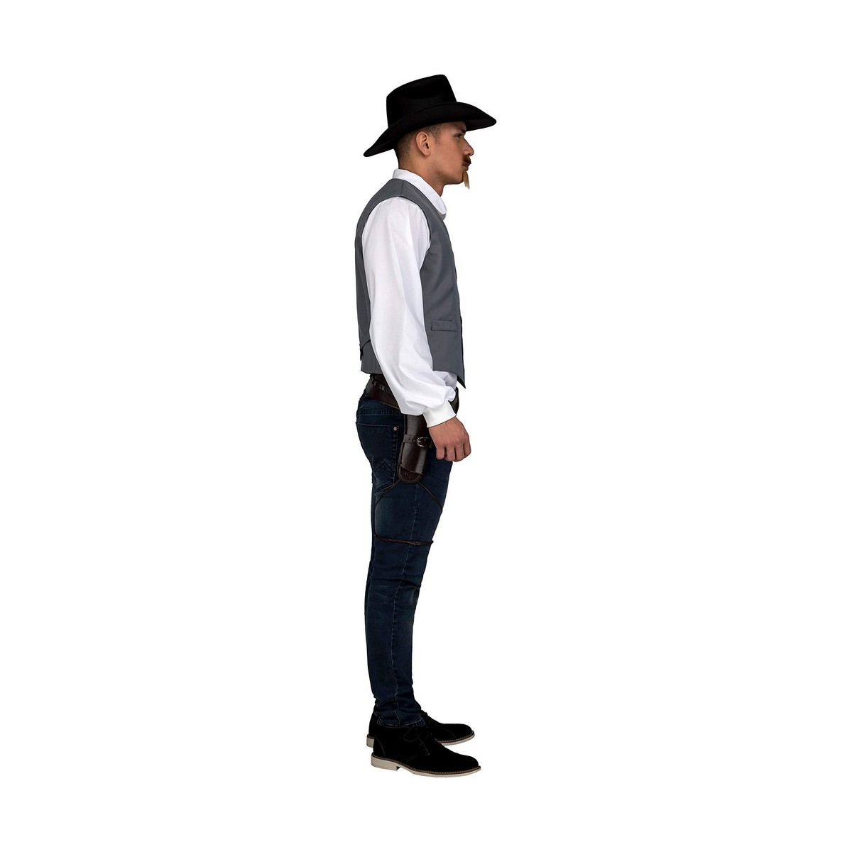 Maskeraddräkt vuxna My Other Me Grå Cowboy Väst - 2