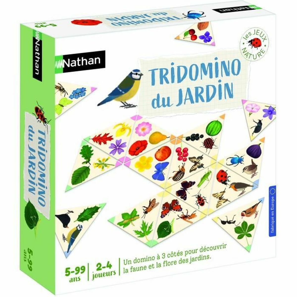 Sällskapsspel Nathan Tridomino Du Jardin Papp