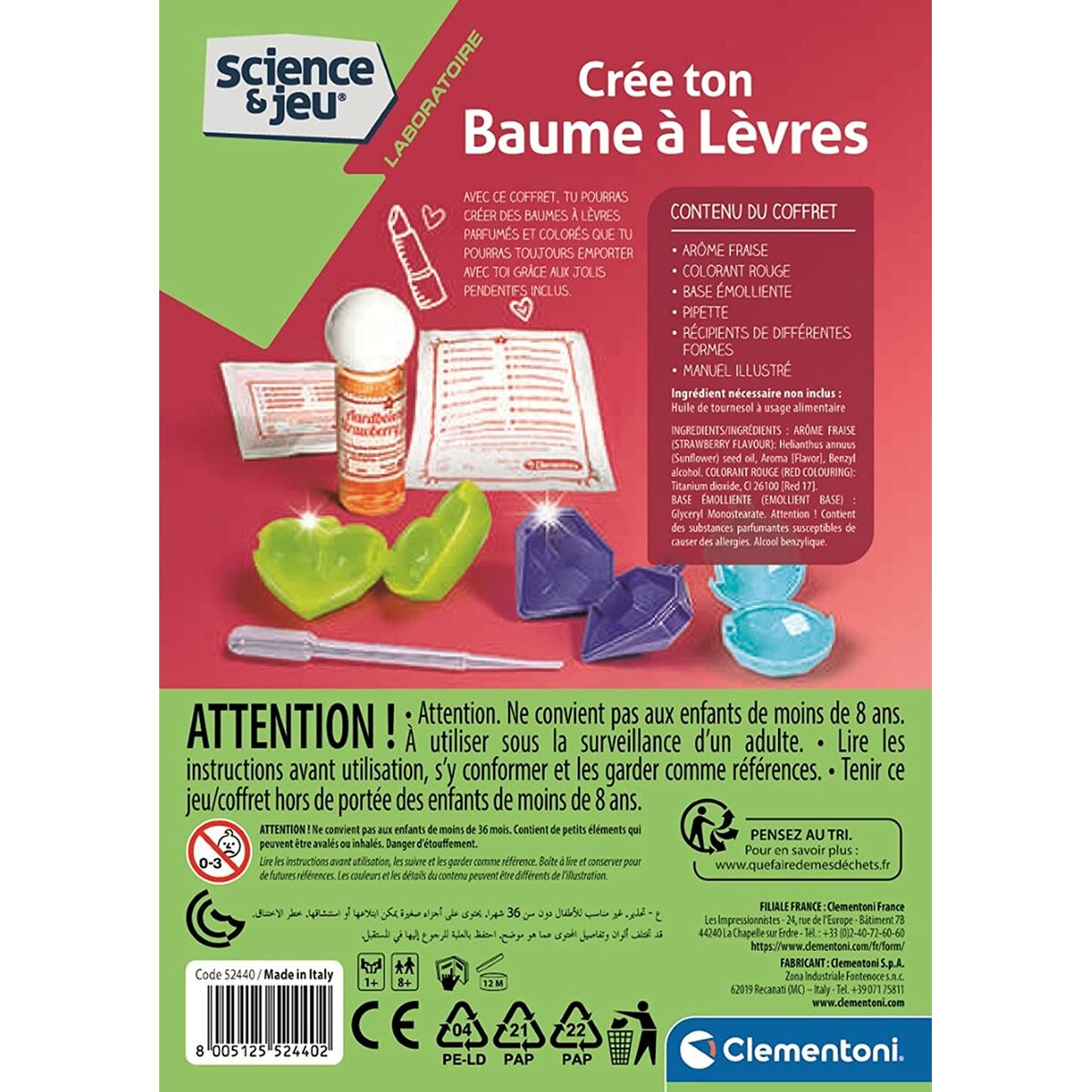 Vetenskapsspel Clementoni Lip Balms Tvåltillverkningssats - 3