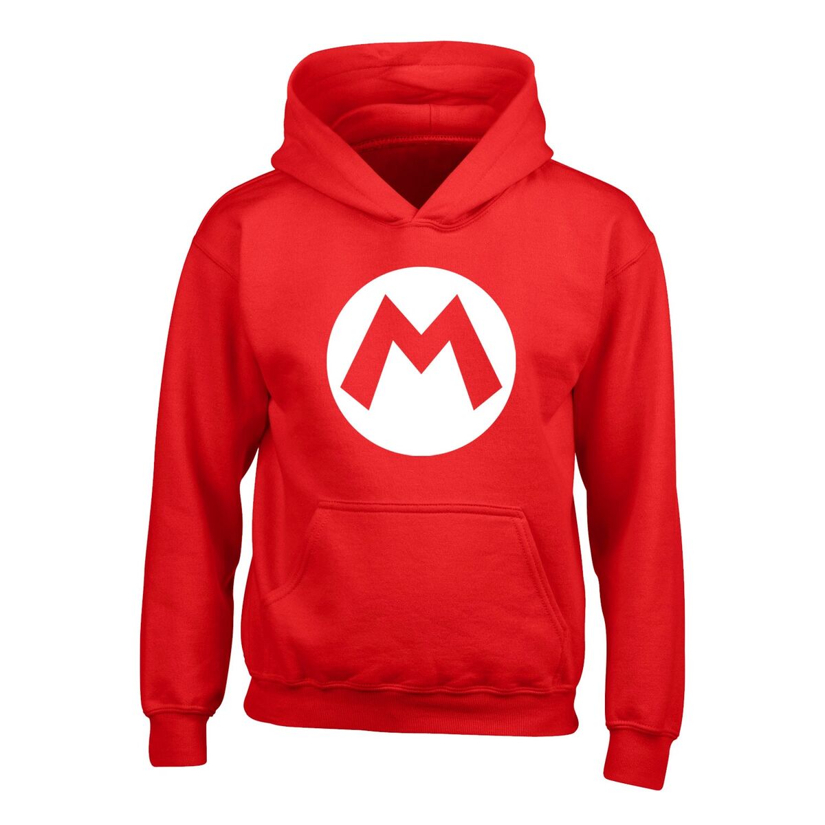 Tröja med huva Barn Super Mario Badge Röd