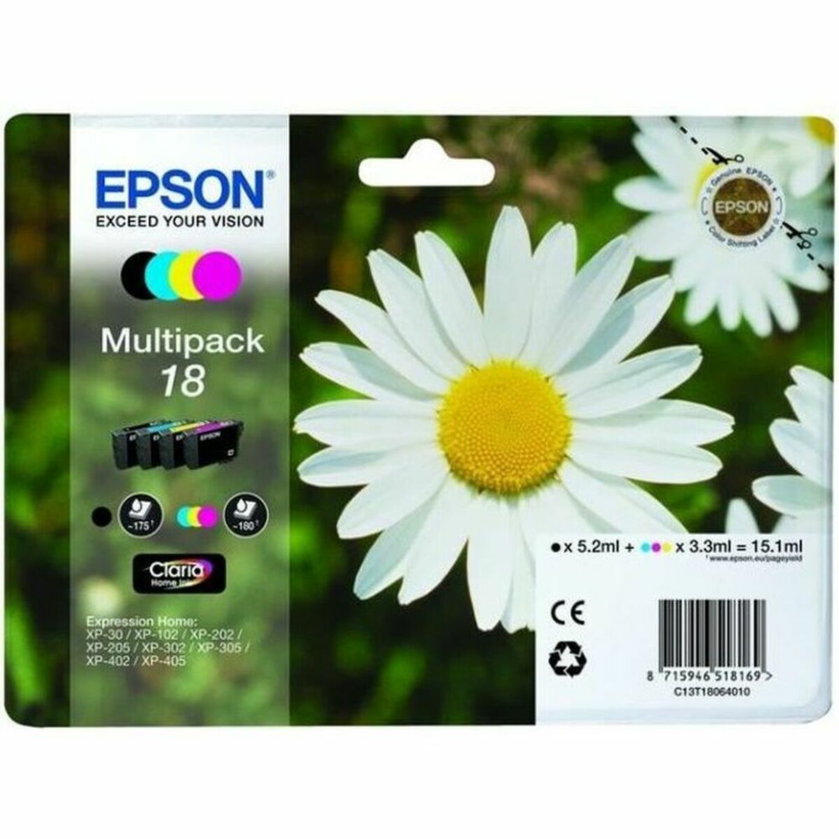 Original Bläckpatron Epson Multipack Gul Svart Multicolour