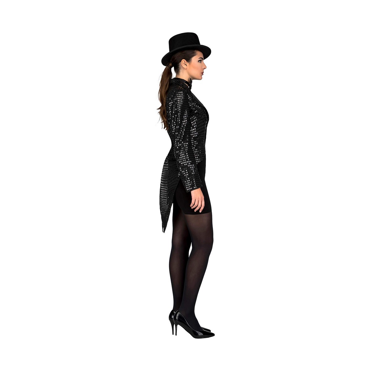 Maskeraddräkt vuxna My Other Me Show Woman Svart Jacka M/L - 3
