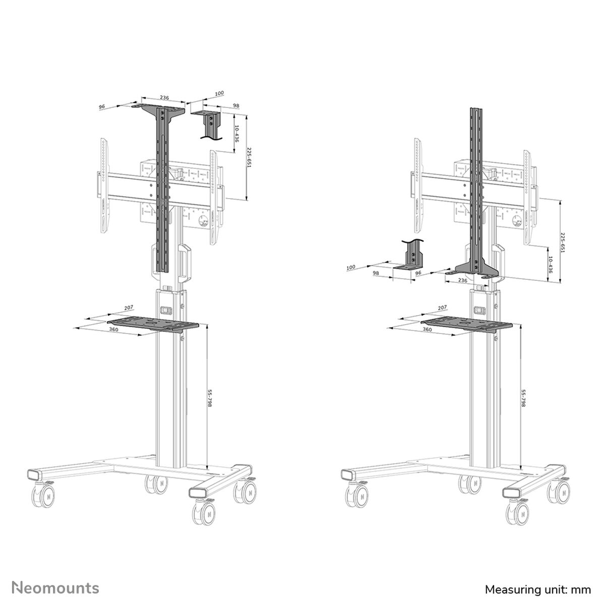 Bokhylla Neomounts AFLS-825WH1 - 3