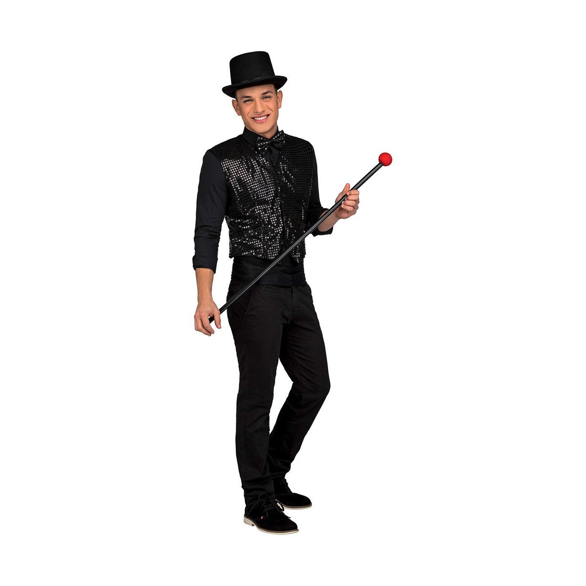 Maskeraddräkt vuxna My Other Me Showman Svart Väst M/L
