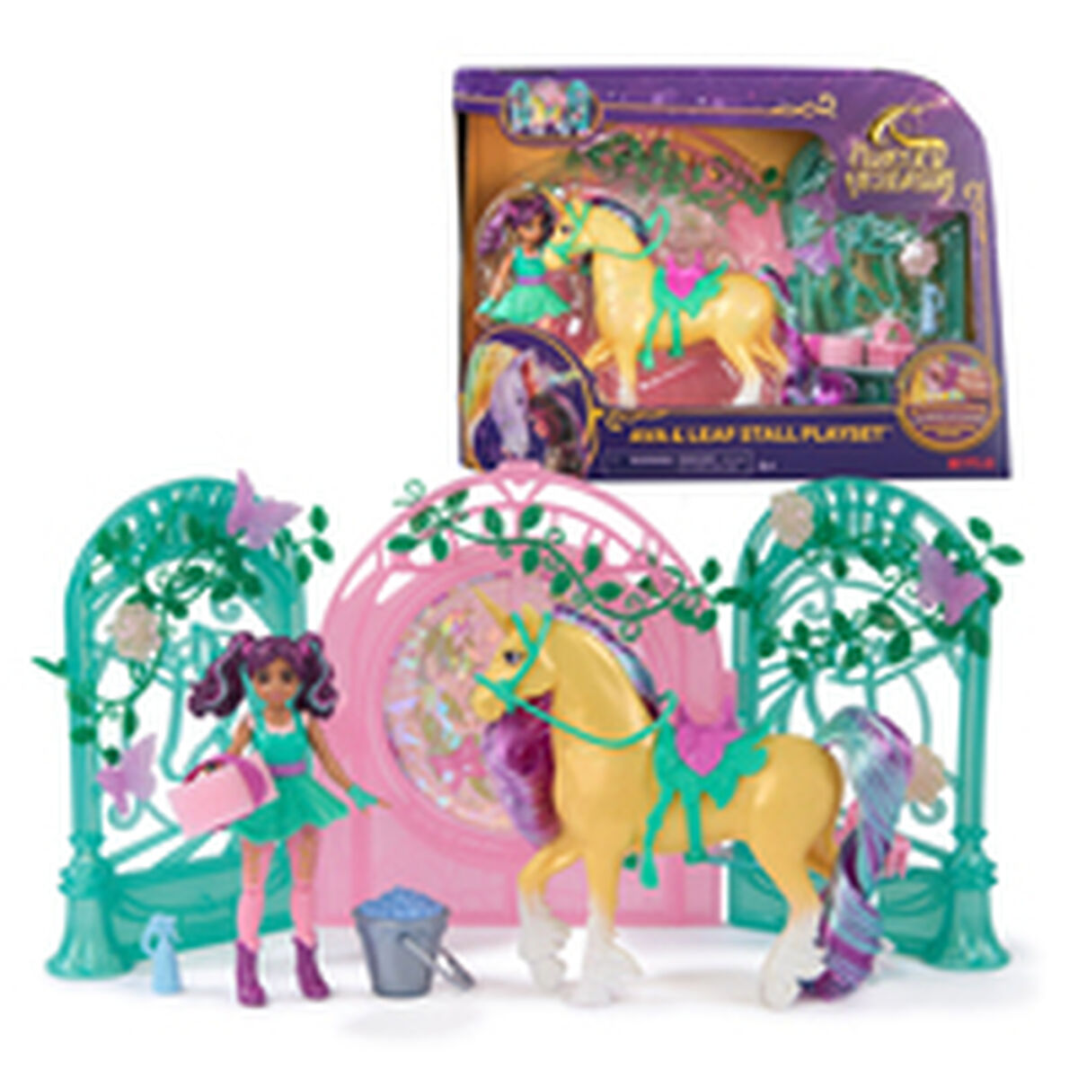 Mjukisleksak Spin Master Mini Muñeca Ava y Leaf Color Reveal Unicorn Academy Multicolour Plast Enhörning - 3