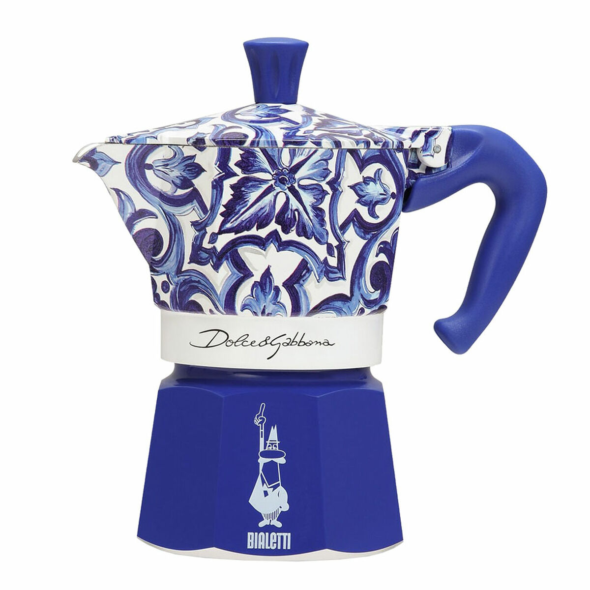 Italiensk Kaffepanna Bialetti MOKA D&G BLU MEDIT. 3T Blå Aluminium 3 Csészék