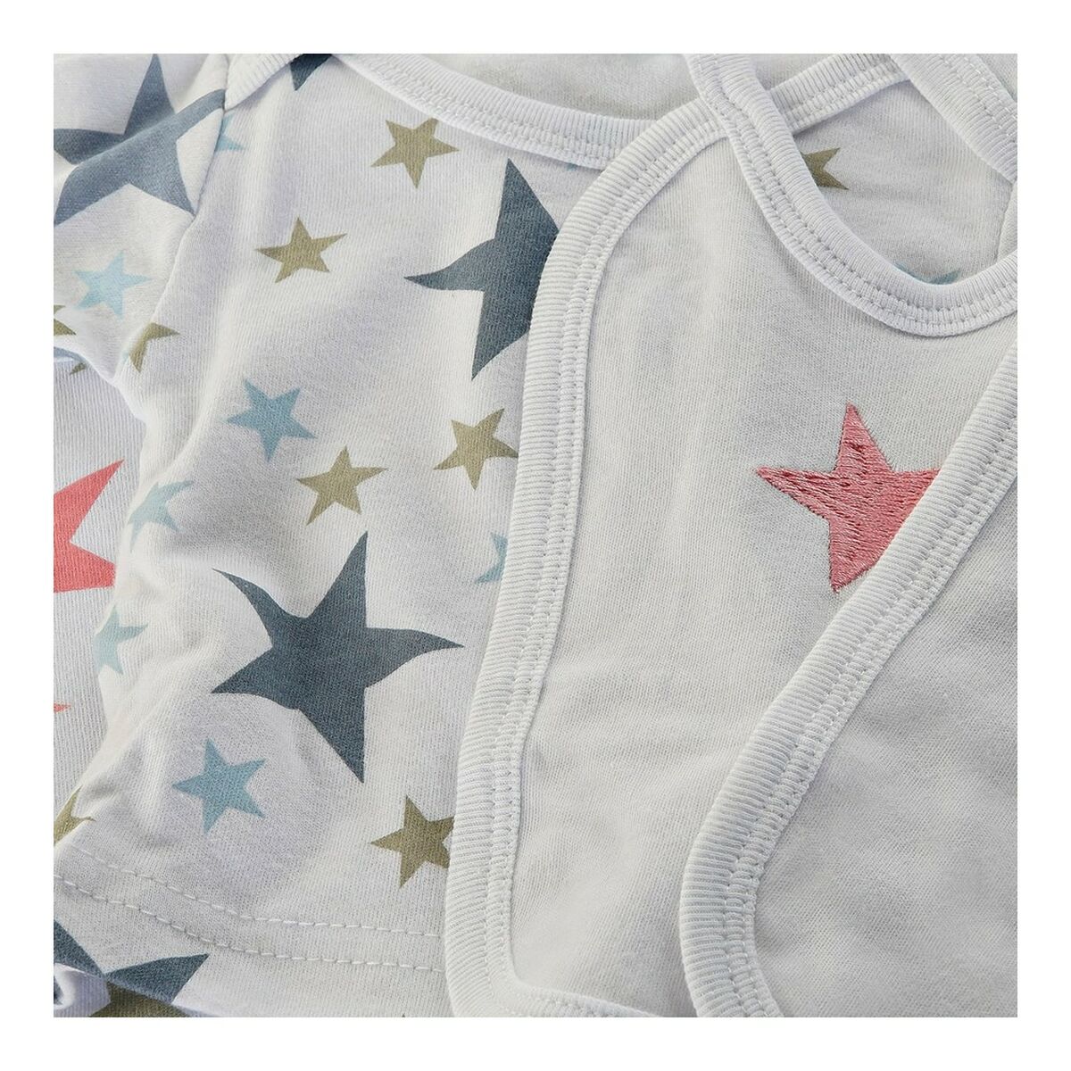 Baby-kit DKD Home Decor BE-177919 Blå Rosa 0-6 månader 7 Delar (2 antal) - 2