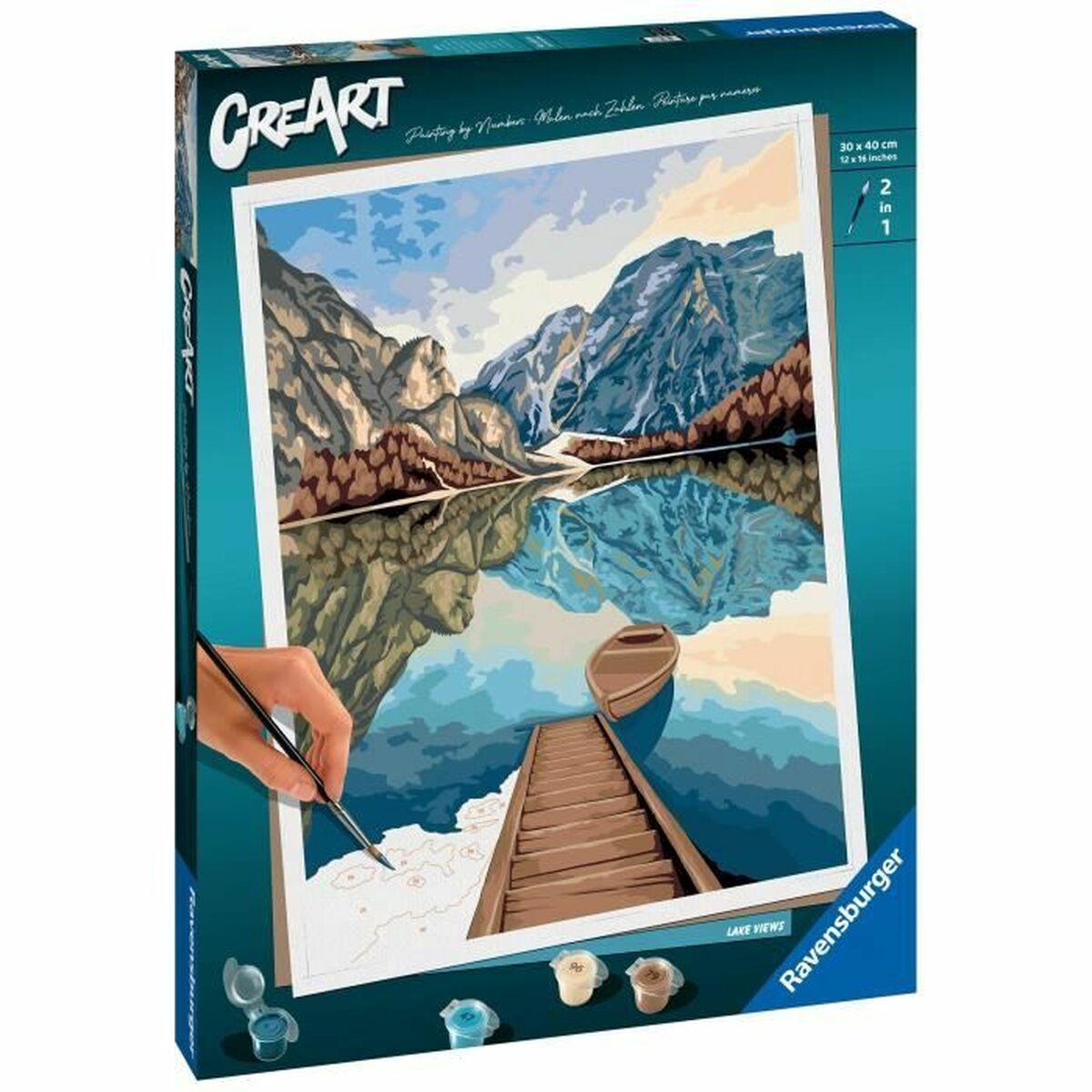 Målning med siffror Ravensburger Lake Views 30 x 40 cm - 2
