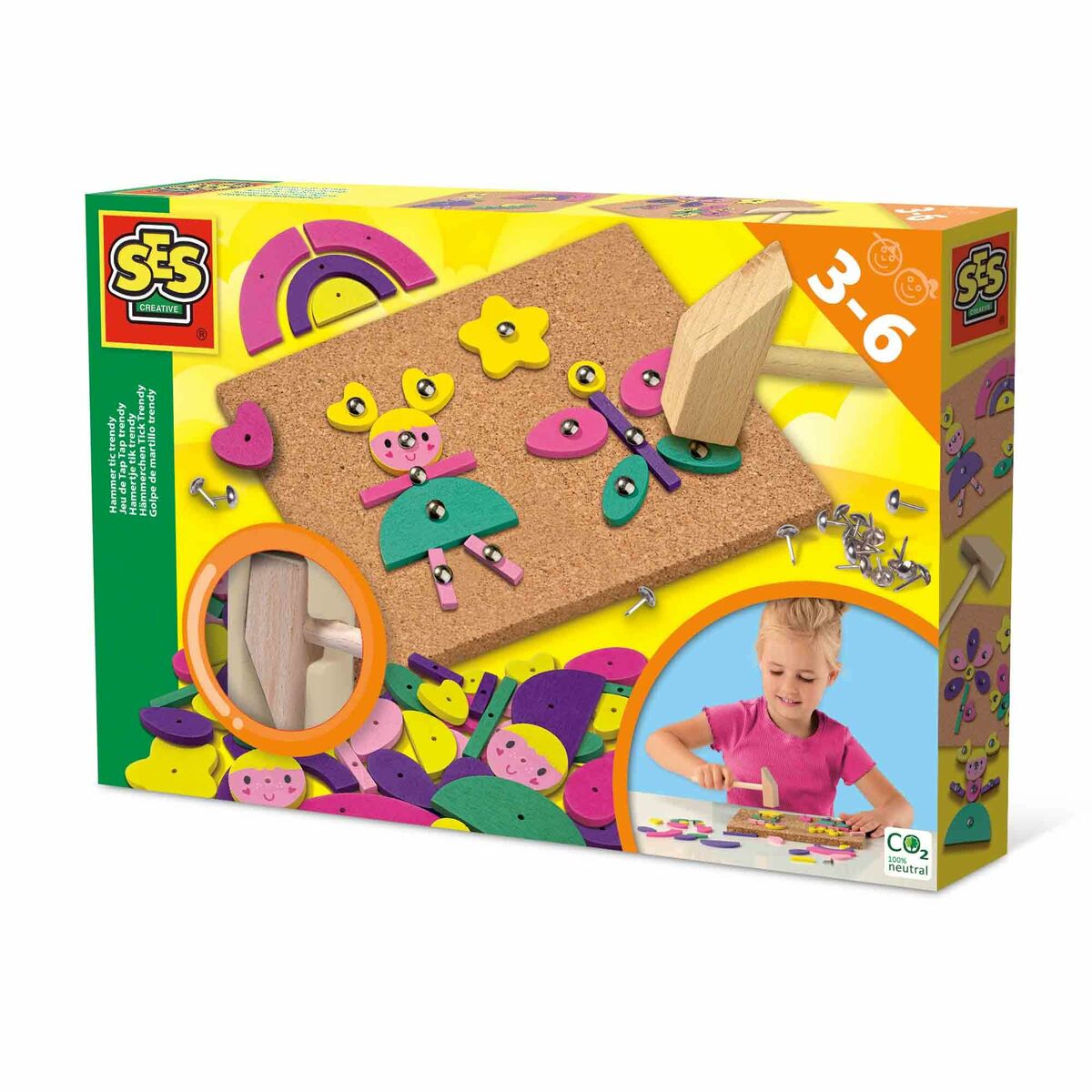 Pappershantverksspel SES Creative Juego Trendy Tap Tap