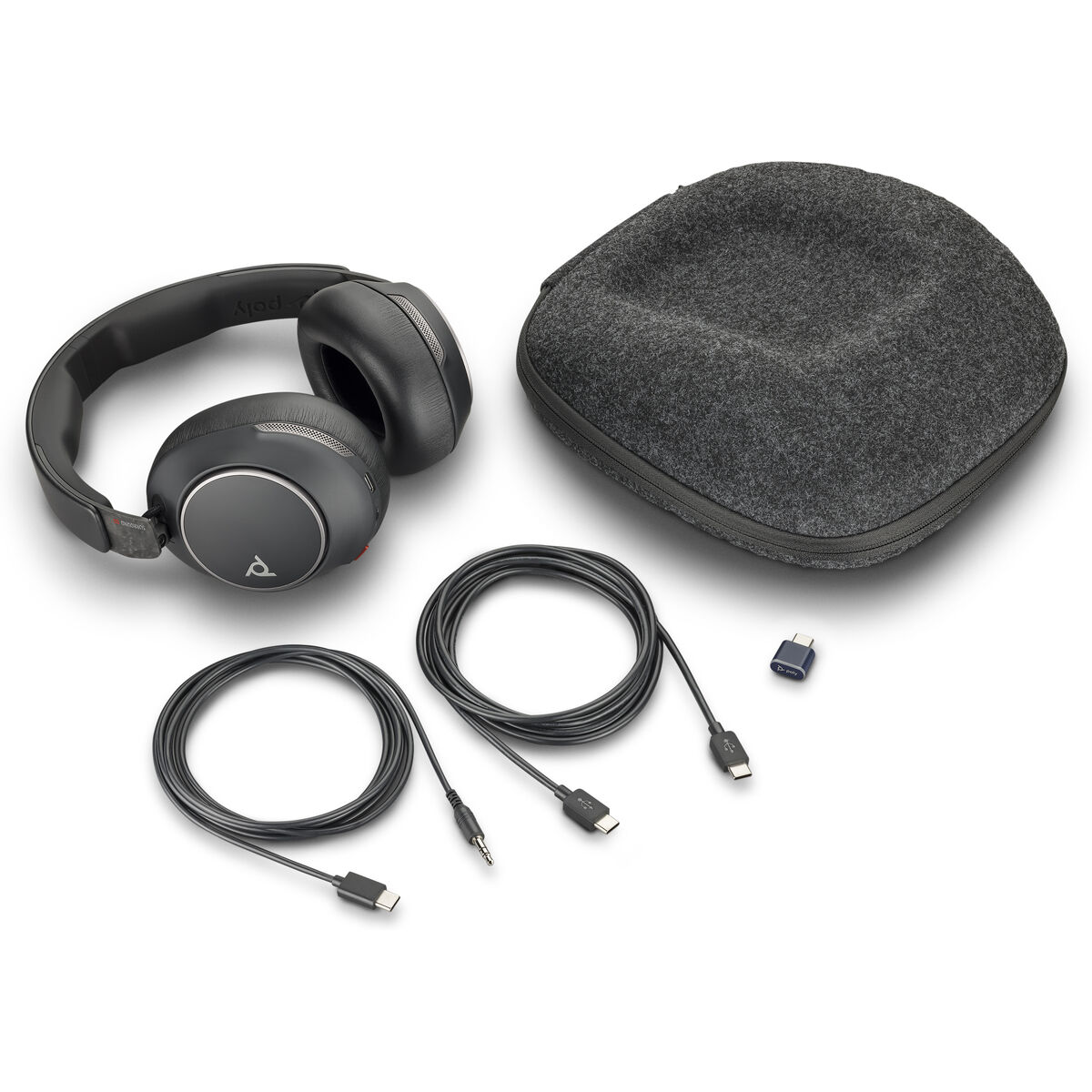 Bluetooth Hörlurar Poly Voyager Surround 80 UC Svart - 2