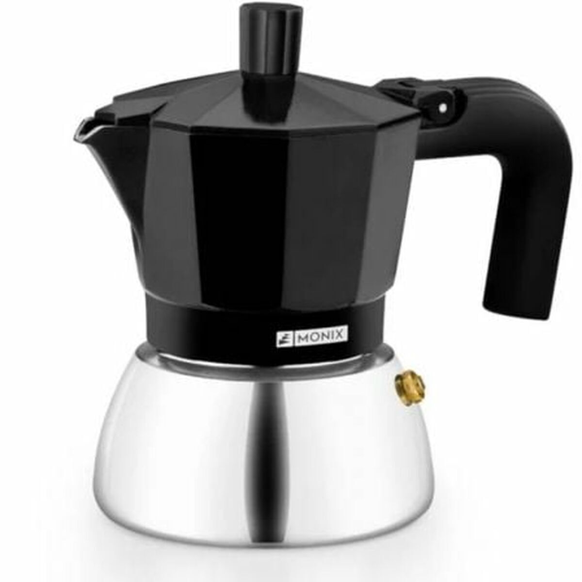 Italiensk Kaffepanna BRA INOX BLACK 9T Svart 470 ml