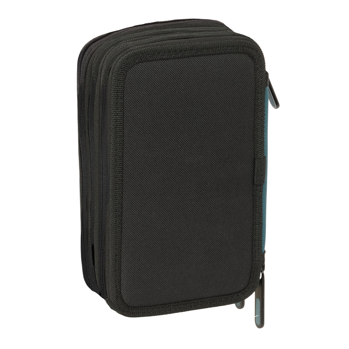 Trippel pennfodral Safta Urban style Blå Grå 12,5 x 19,5 x 5,5 cm 37 Delar - 3