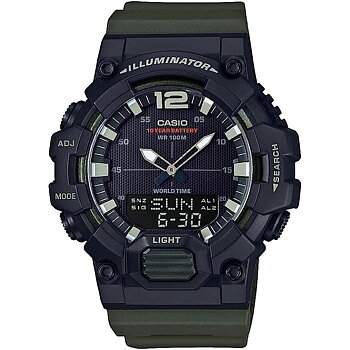 Herrklocka Casio ILLUMINATOR BLACK - ARMY GREEN (Ø 48 mm)