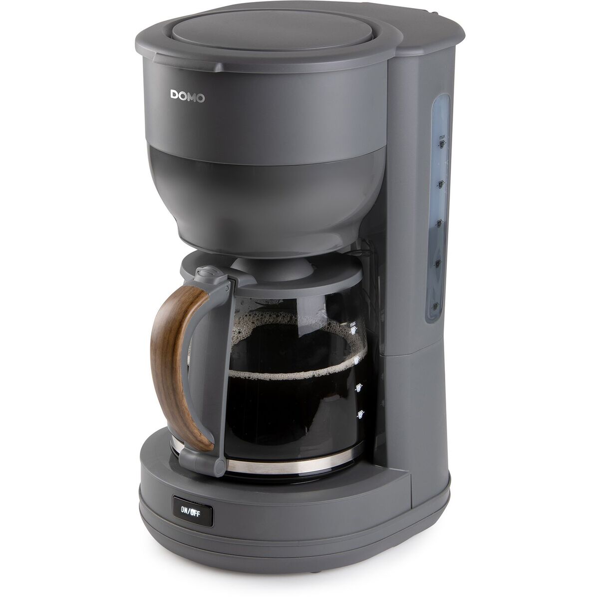 Kaffebryggare DOMO DO754K Grå 900 W 10 Csészék 1,25 L