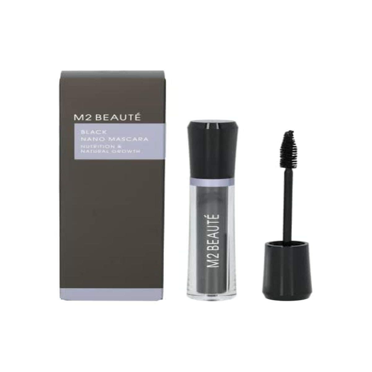 Maskara M2 Beauté Black Nano Svart 6 ml Näringsmässigt