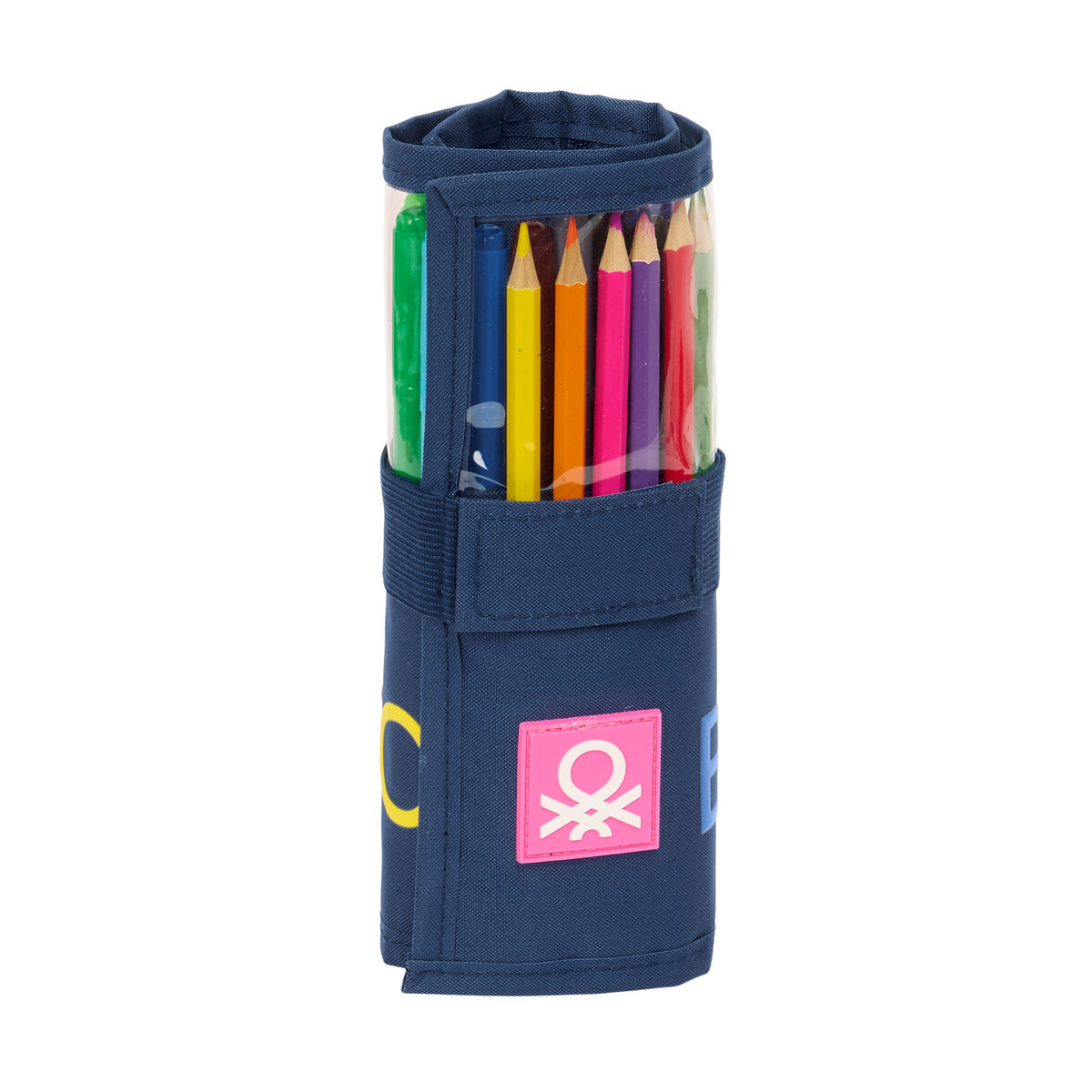 Bag Benetton Damero Marinblå 7 x 20 x 7 cm 27 Delar
