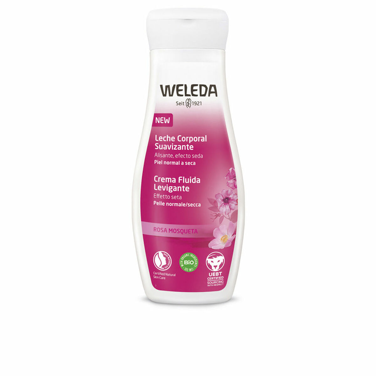 Kroppslotion Weleda Rosa Mosqueta 200 ml Mjukmedel Nypon