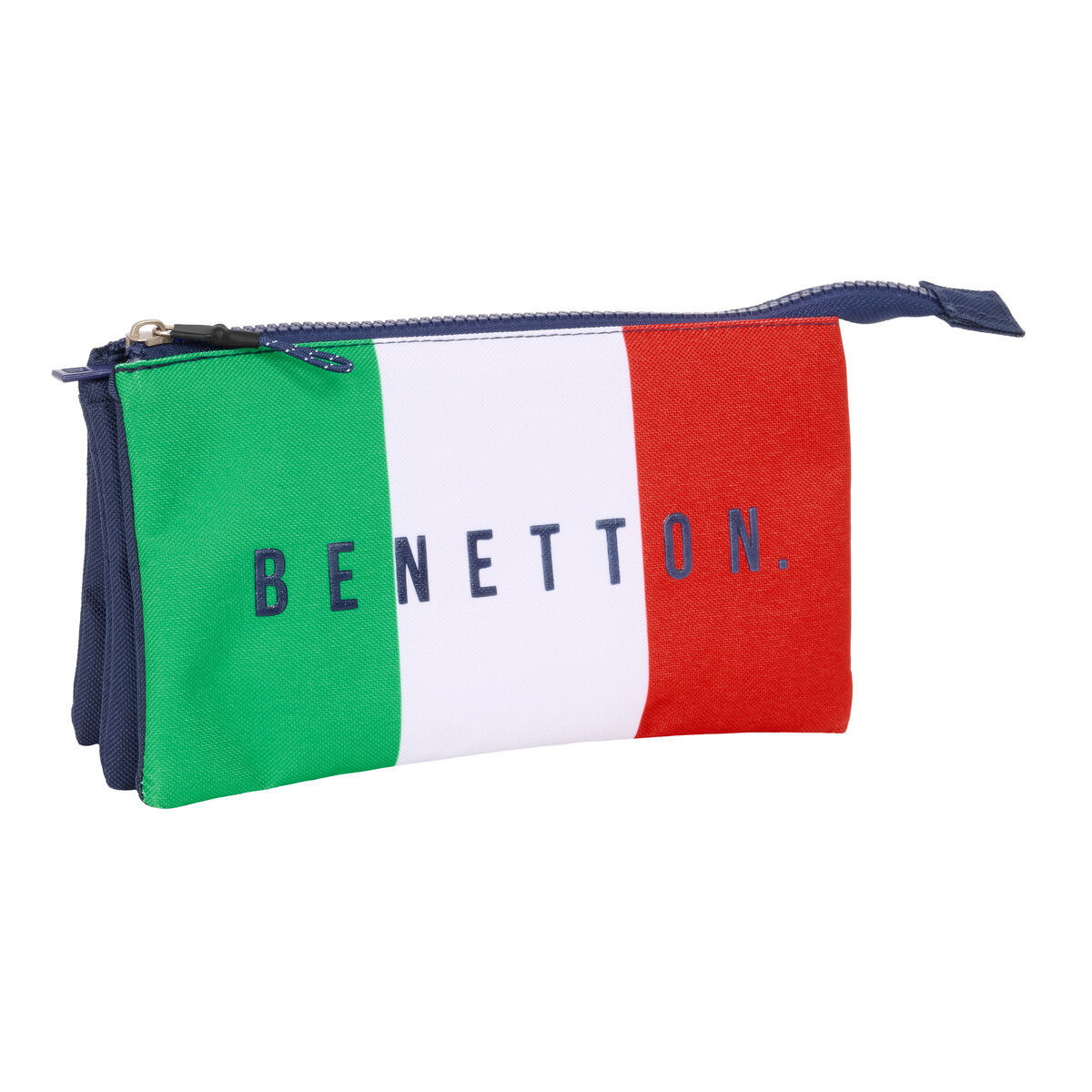 Tredubbel Carry-all Benetton Flag Marinblå 22 x 12 x 3 cm