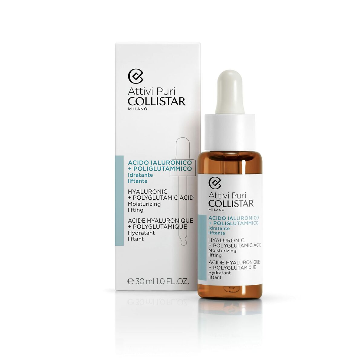 Ansiktsserum Collistar Attivi Puri 30 ml Fuktgivande Lyfteffekt Hyaluronsyra - 2