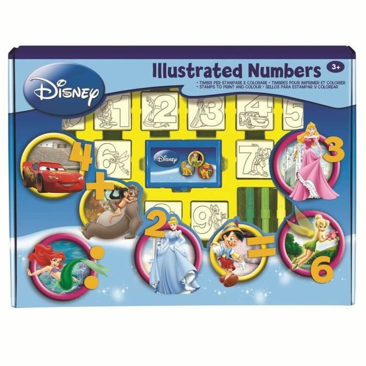 Frimärken Multiprint Illustrated Numbers