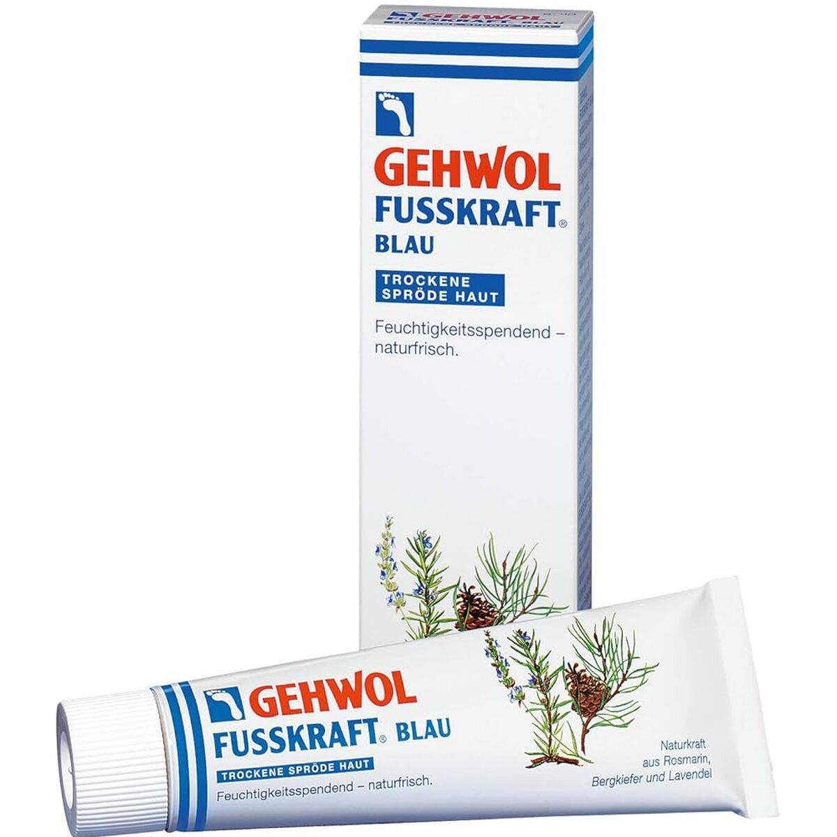 Fuktgivande fotkräm Gehwol Fusskraft Blauw 125 ml