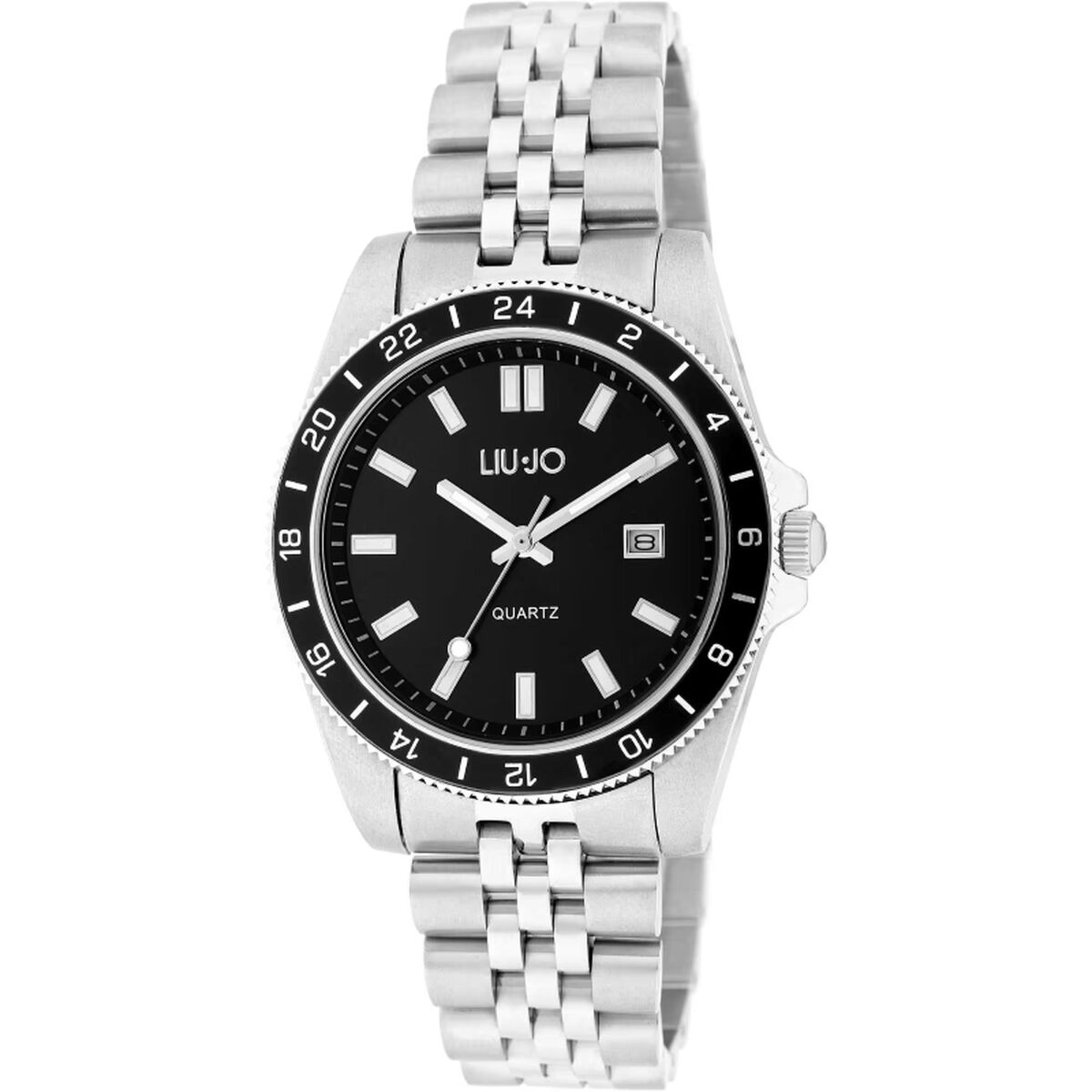 Herrklocka LIU JO TLJ1748 Svart Silvrig (Ø 40 mm) - 3