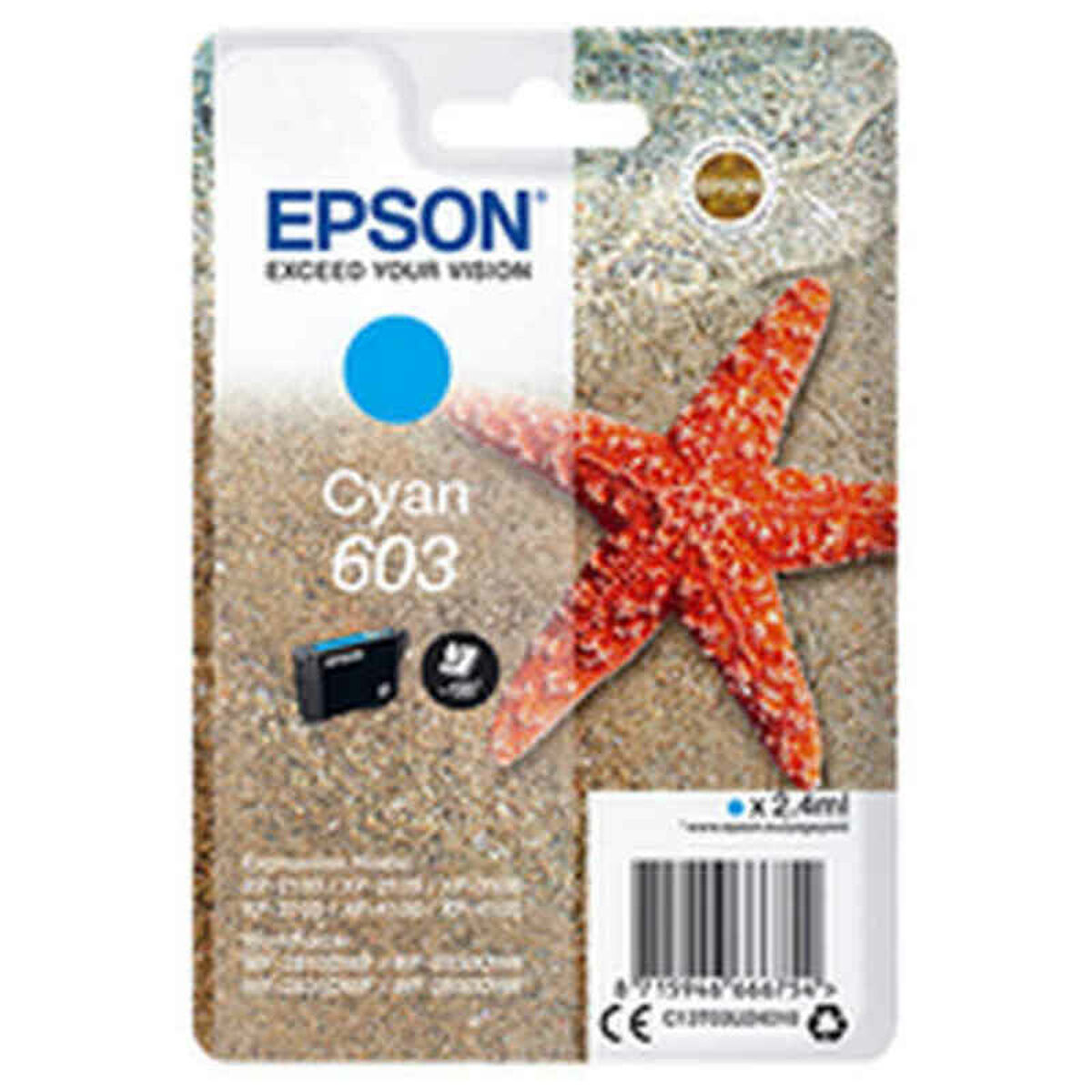 Original Bläckpatron Epson Turkos Blå