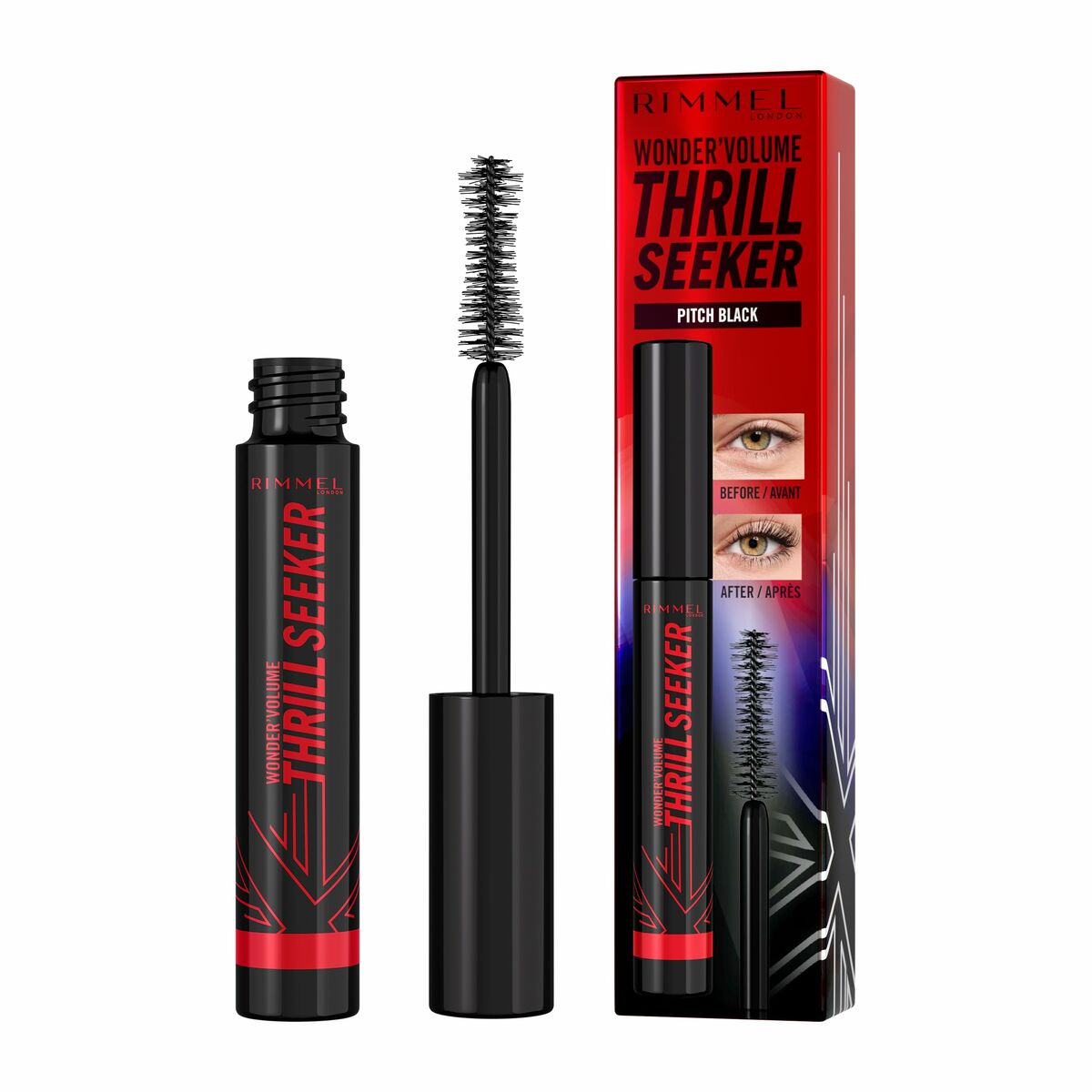 Maskara Rimmel London Volume Thrill Seeker Nº 004 Pitch Black Nº 004-Pitch Black 8 ml - 2