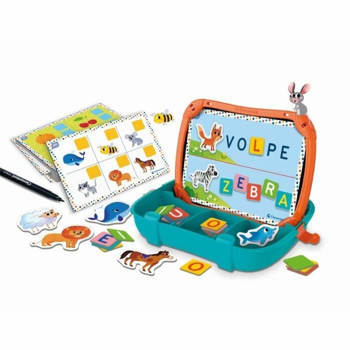 Sällskapsspel Clementoni Magnetic Letters & Animals Case 27 x 23 x 5 cm 28 x 6 x 24 cm - 2