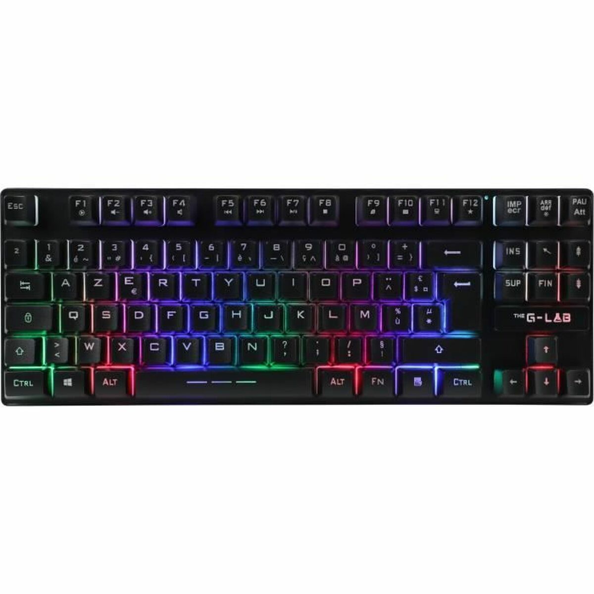 Gaming Tangentbord/ OR: Speltangentbord The G-Lab KEYZ CAESIUM TKL WIRELESS Svart AZERTY - 3