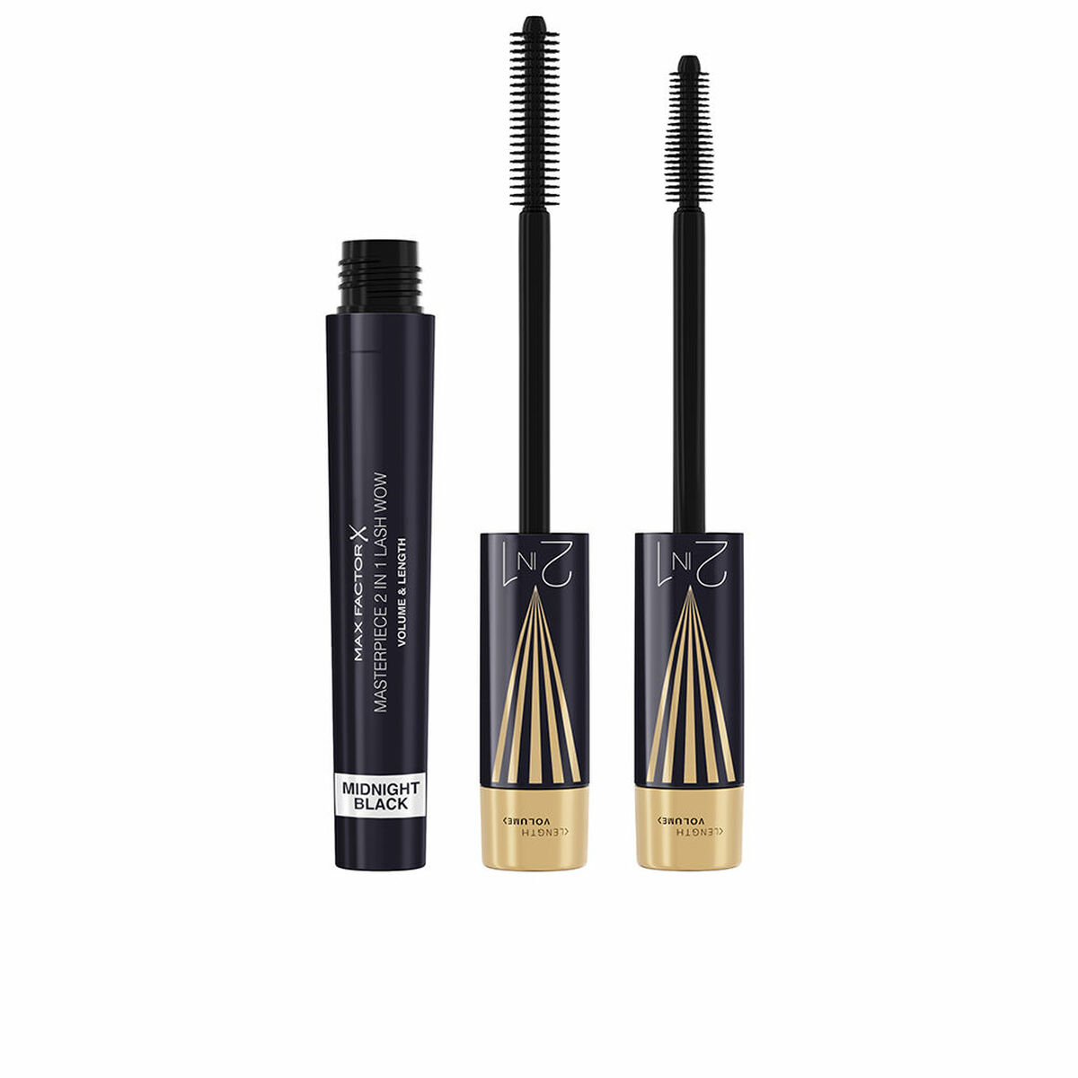 Maskara Max Factor Masterpiece 2 In 1 Lash Wow Svart Nº 03 Midnight black Nº 03-Midnight Black 7 ml